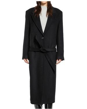 The Attico Belted Coats - Black