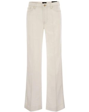 7 For All Mankind Weite Hosen - Weiß