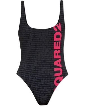 DSquared² Badmode ,Zwart ,One-Piece Badpak