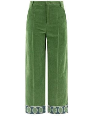 Valentino Wide Trousers - Green