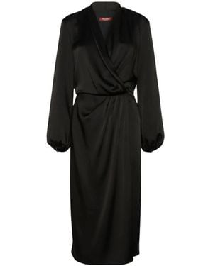 Max Mara Wickelkleid - Schwarz