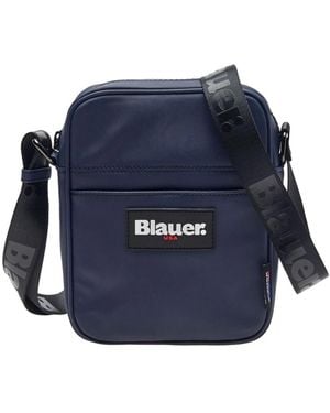 Blauer Messenger Bags - Blu