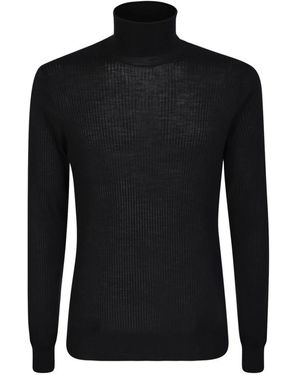 Dell'Oglio Turtlenecks - Black