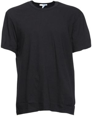 James Perse Kurzarm-T-Shirt Mit Rundhalsausschnitt - Schwarz