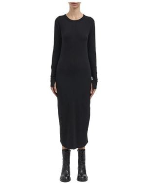 Thom Krom Rollkragen-Maxikleid Aus Jersey - Schwarz