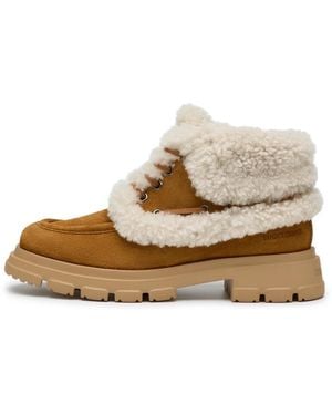 Candice Cooper Schoenen ,Bruin ,Wol Chado Mountain Enkellaarzen - Naturel