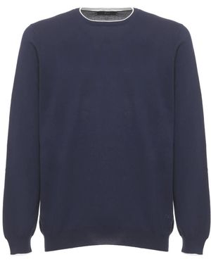 Fay Round-Neck Knitwear - Bleu