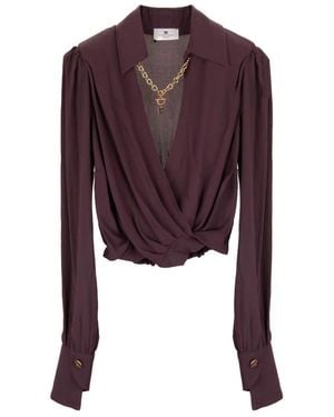 Elisabetta Franchi Blouses - Purple