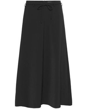Soaked In Luxury Midi Skirts - Black