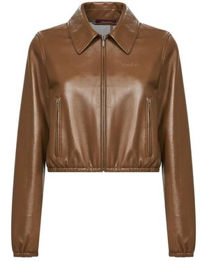 Gucci Leather Jackets - Marrón