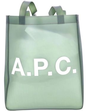 A.P.C. Lou Tote Bag - Groen