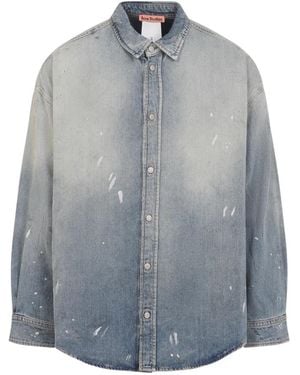 Acne Studios Denim Shirts - Gray
