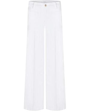 Cambio Wide Trousers - Blanco