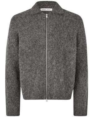 Samsøe & Samsøe Truien & Vesten ,Grijs ,Sajob Full Zip Cardigan