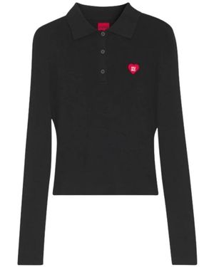 HUGO Oberteile Poloshirts - Schwarz