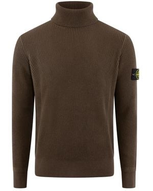 Stone Island Turtlenecks - Brown