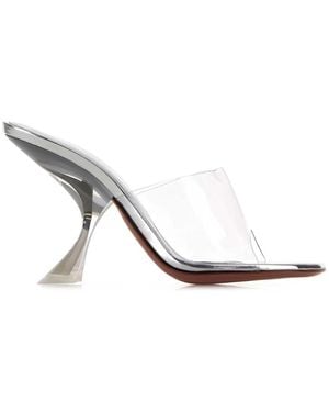 AMINA MUADDI Heeled Mules - White
