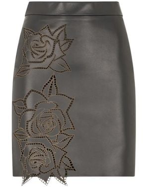 Roberto Cavalli Leather Skirts - Gray