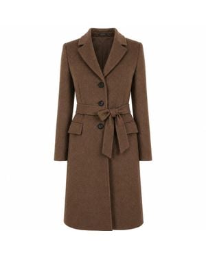Loro Piana Jassen ,Bruin ,Wol Capolavoro Single-Breasted Coat
