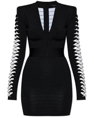 Balmain Knitted Dresses - Black