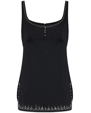Rabanne Sleeveless Tops - Black