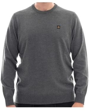 Refrigiwear Round-Neck Knitwear - Grigio