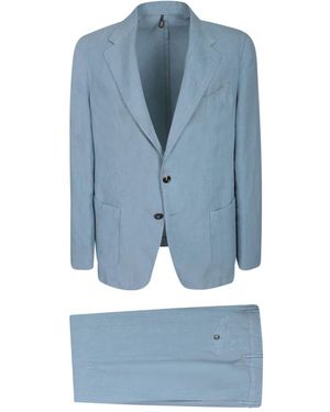 Dell'Oglio Single Breasted Suits - Azul