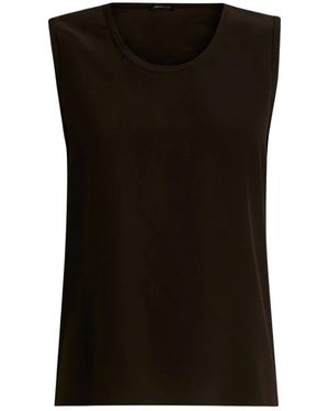 Kiton Tops ,Zwart ,Zijden Top