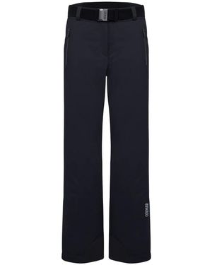 Colmar Fitness ,Zwart ,Leer Ski Broek Met Riem - Blauw
