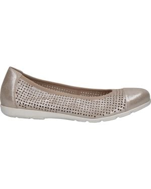 Caprice Ballerina Shoes - Metallic