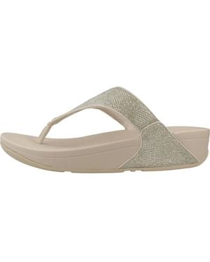 Fitflop Schoenen ,Leer Lulu Shimmerglitz Sandal - Grijs