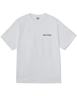 Obey T-Shirts - White