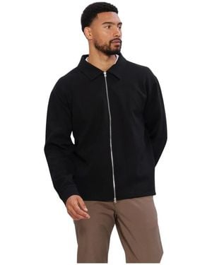 SELECTED Slmtom Soft Full Zip Sweat Noos - Zwart