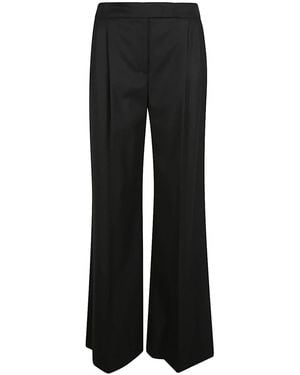 Via Masini 80 Wide Trousers - Black