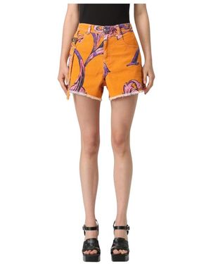 Versace Jeans Couture Denim Shorts - Orange