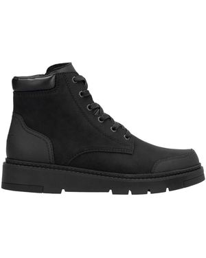 Rieker Lace-Up Boots - Black