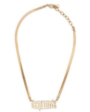 DSquared² Logo Lettering Halskette Schmuck - Mettallic