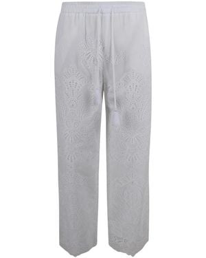 Ermanno Scervino Wide Trousers - Grey