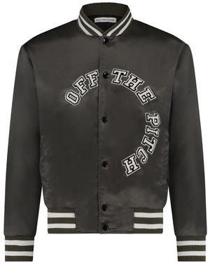 Off The Pitch Bomber Jackets - Grey