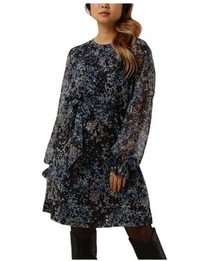 Catwalk Junkie Cloudy Leaves Mini Kleid Damen - Schwarz