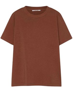 Pomandère Tops ,Bruin ,Katoen T-Shirt Regular