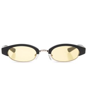 McQueen Accessoires ,Zwart ,Zonnebril - Metallic