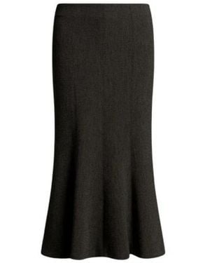 Alberta Ferretti Rokken ,Grijs ,Uitlopende Midi-Rok - Zwart