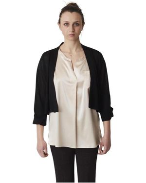 Alpha Studio Truien & Vesten ,Zwart Cardigan Sweater