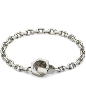 Gucci Trademark Sterling Chain Bracelet - Mettallic