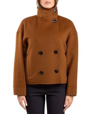 Max Mara Double-Breasted Coats - Marrón
