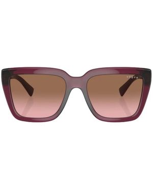 Vogue Kirschrote Schmetterlingssonnenbrille - Braun
