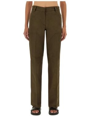 Tory Burch Straight Trousers - Verde