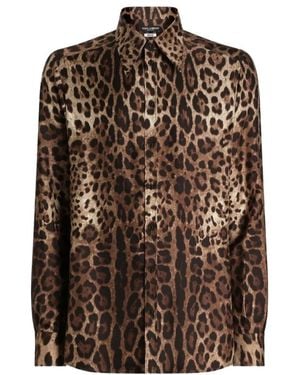 Dolce & Gabbana Casual Shirts - Brown