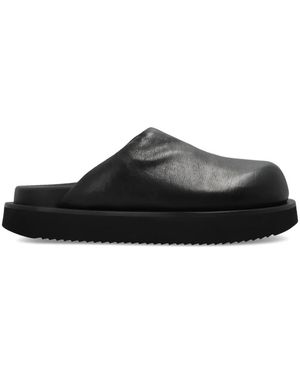 Rick Owens Schoenen ,Zwart ,Leer Leren Mules
